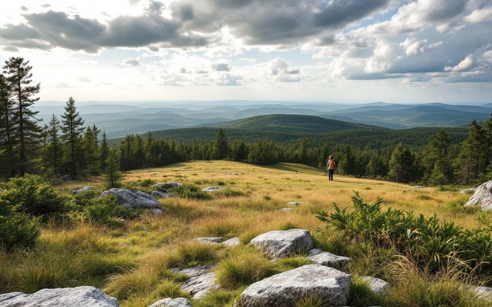 The Amphibolite mountains grow things the granite cannot